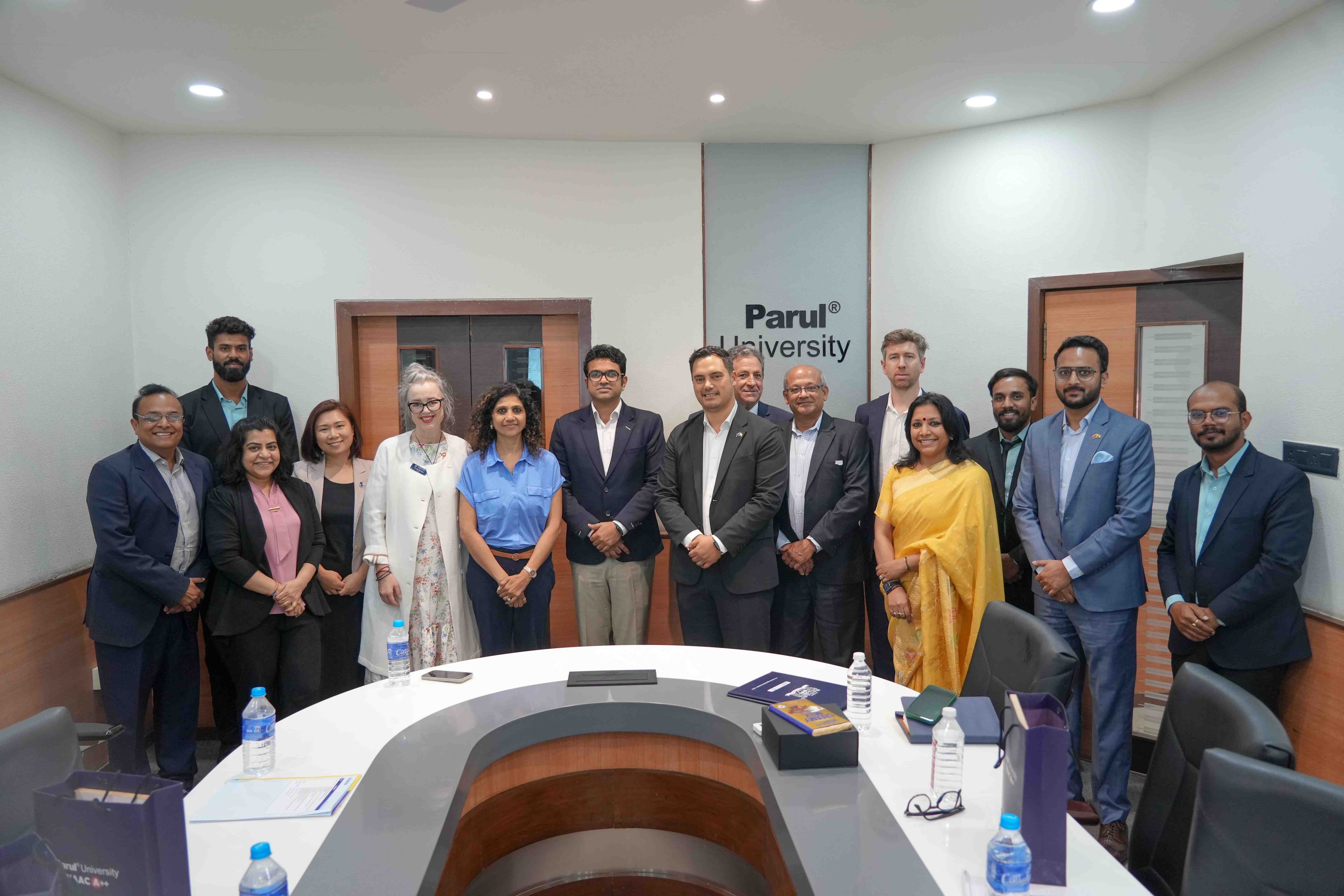 Delegates from Massey University, New Zealand visited Parul University